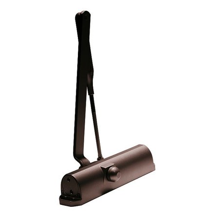 DORMA Door Closer, Dark Bronze Painted, Round Arm Secure Non-Hold Open Arm, Size 5,  7305-A08P-TPK86-695